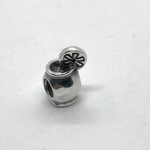Amore & Baci 925 Italy Sterling Silver Cocktail Drink Charm Bead